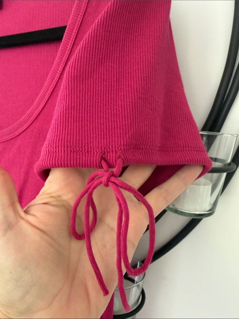 J. Crew Raspberry Button-Front Short Sleeve Top - Picture 3 of 5